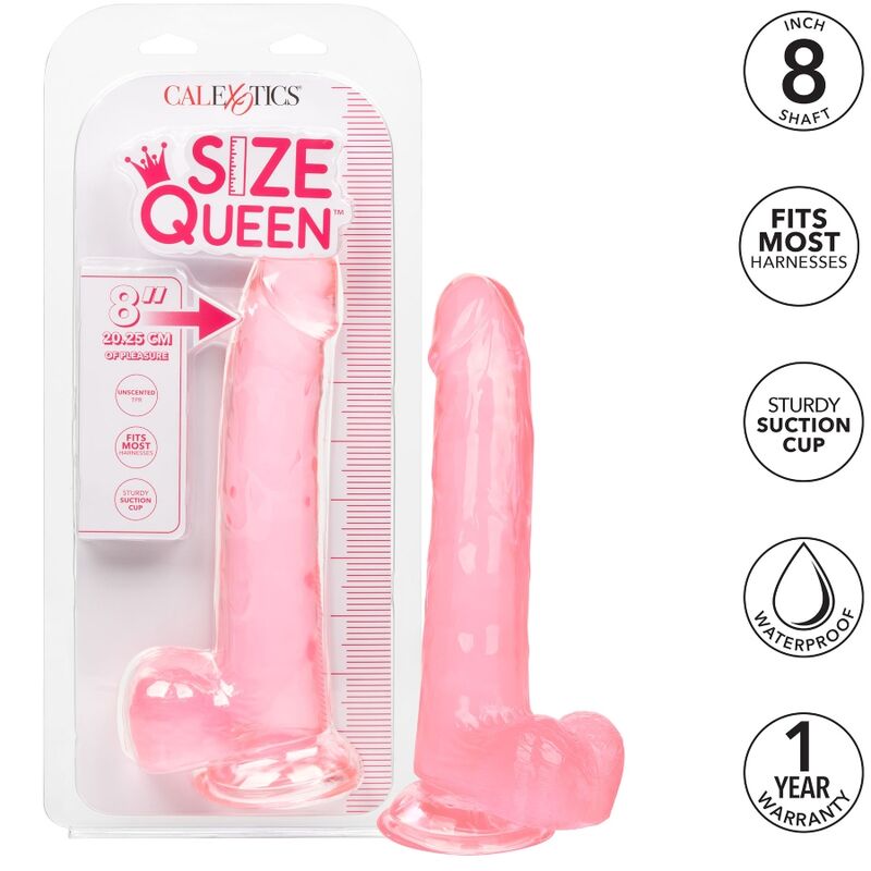 CALEXOTICS - SIZE QUEEN DILDO PINK 20.3 CM - Amore24