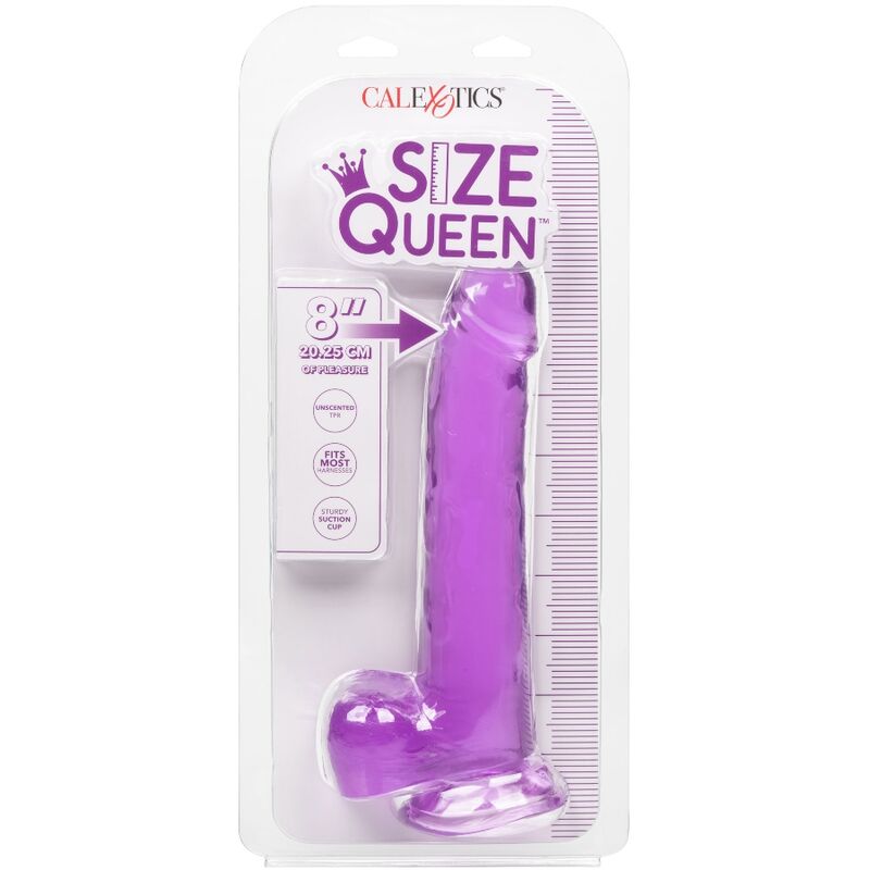 CALEXOTICS - SIZE QUEEN DILDO PURPLE 20.3 CM - Amore24