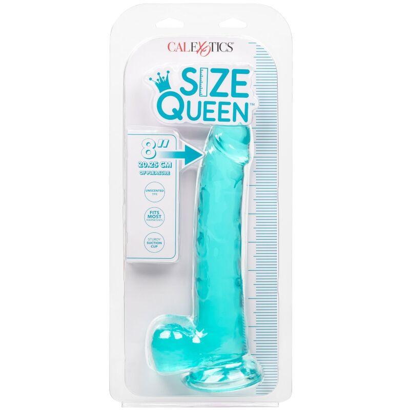 CALEXOTICS - SIZE QUEEN DILDO BLUE 20.3 CM - Amore24