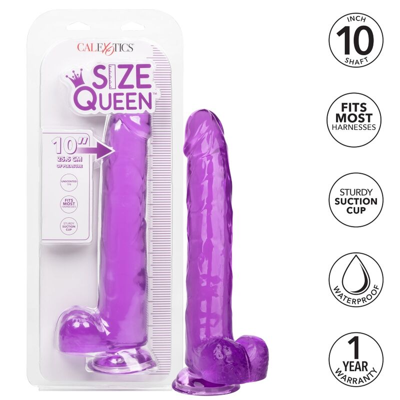 CALEXOTICS - SIZE QUEEN DILDO PURPLE 25.5 CM - Amore24