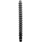ALL BLACK - MEGA RIPPLE SHOWER ANAL SILICONE 28.5 CM - Amore24