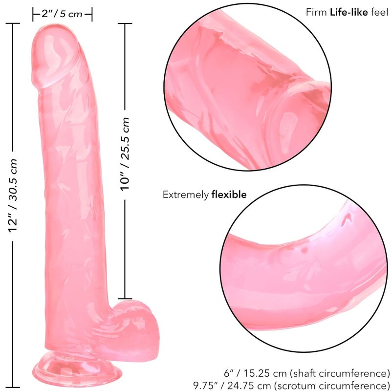 CALEXOTICS - SIZE QUEEN DILDO PINK 25.5 CM - Amore24