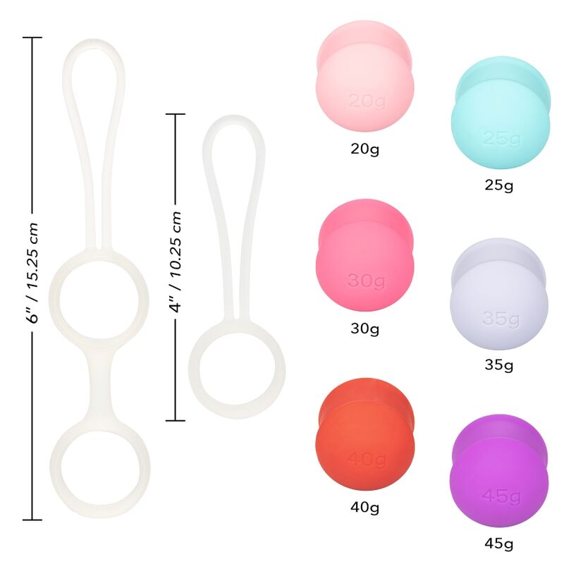 CALEXOTICS - SHE-OLOGY SET BOLAS KEGEL INTERCAMBIABLES - Amore24