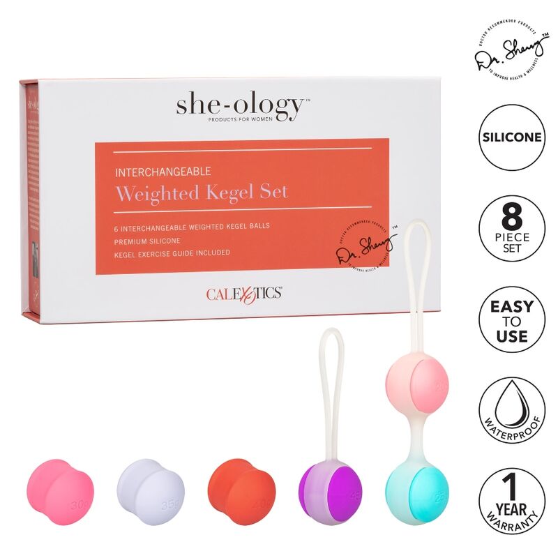 CALEXOTICS - SHE-OLOGY SET BOLAS KEGEL INTERCAMBIABLES - Amore24