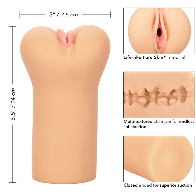 CALEXOTICS - BOUNDLESS VULVA STROKER LIGHT SKIN - Amore24
