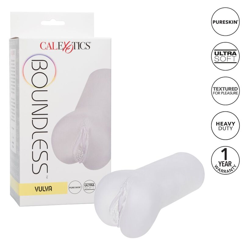 CALEXOTICS - BOUNDLESS VULVA STROKER TRANSPARENT - Amore24