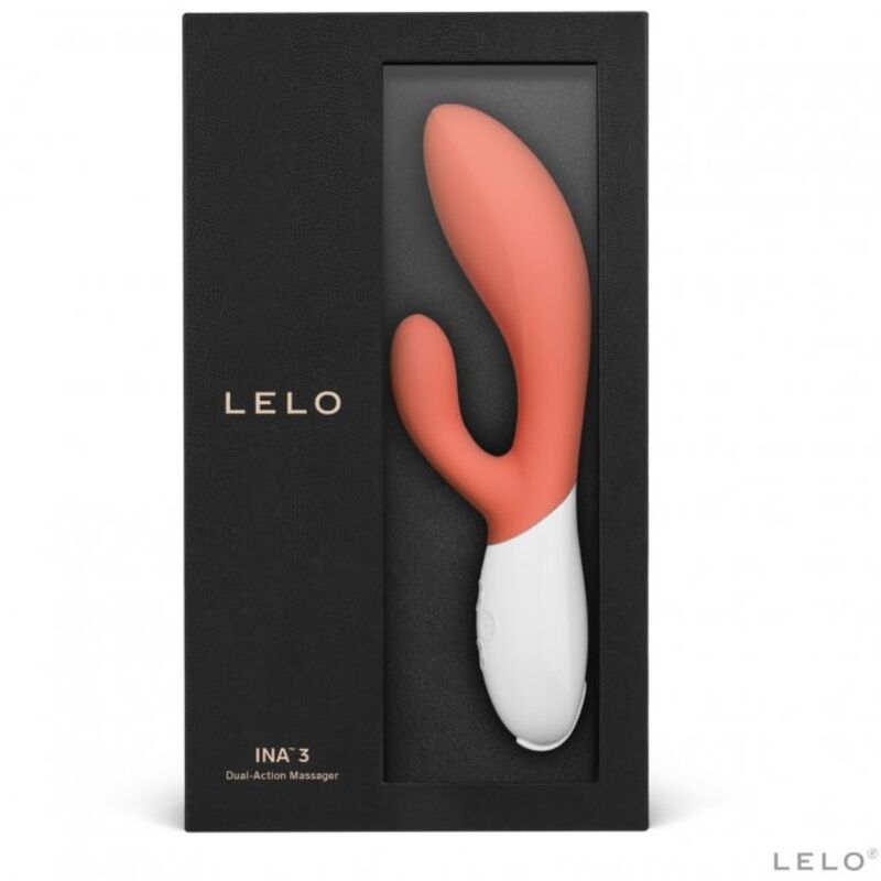 LELO - INA 3 LUXURY CORAL RABBIT VIBRATOR - Amore24