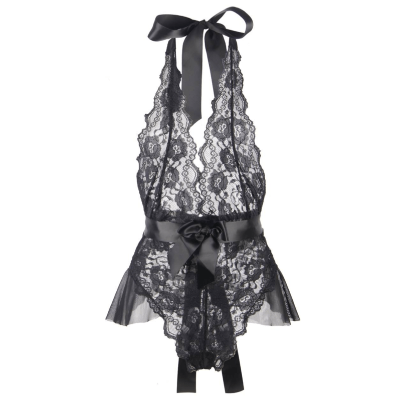 QUEEN LINGERIE - LOW LOW LACE TEDDY L/XL - Amore24
