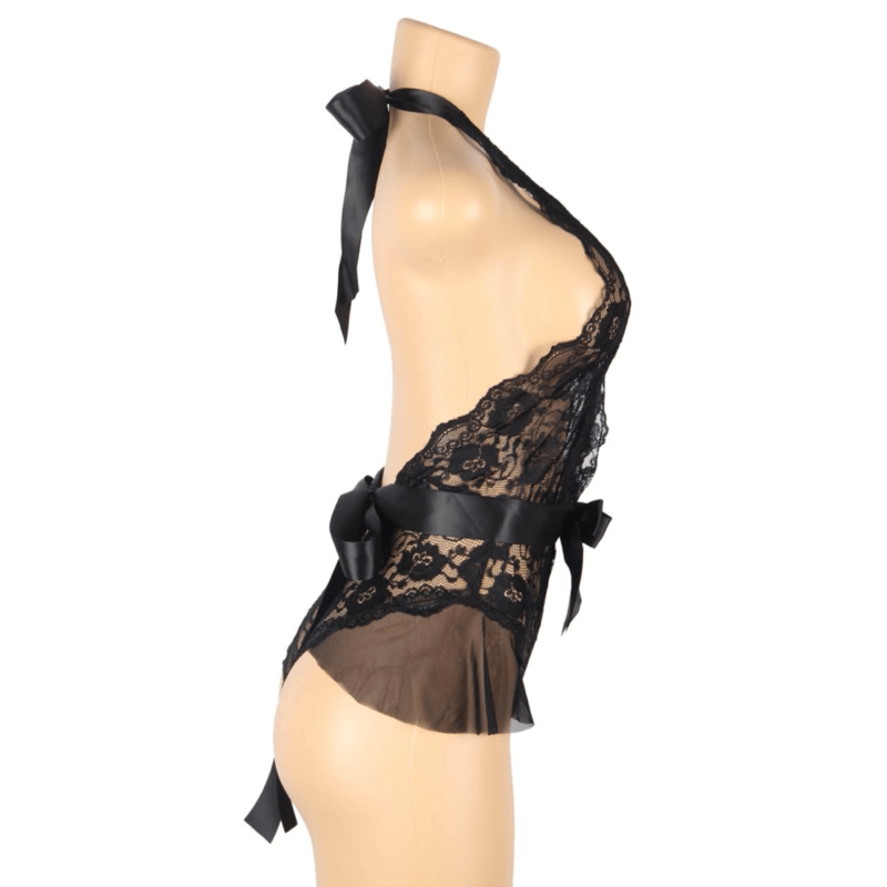QUEEN LINGERIE - LOW LOW LACE TEDDY L/XL - Amore24