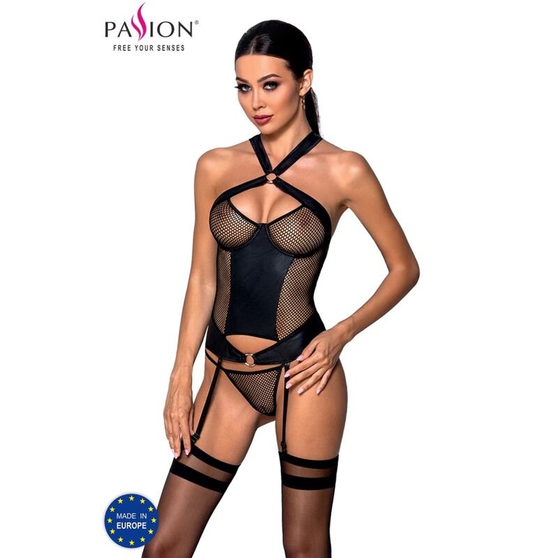 PASSION - AMANDA CORSET ECOLOGICAL LEATHER L/XL - Amore24