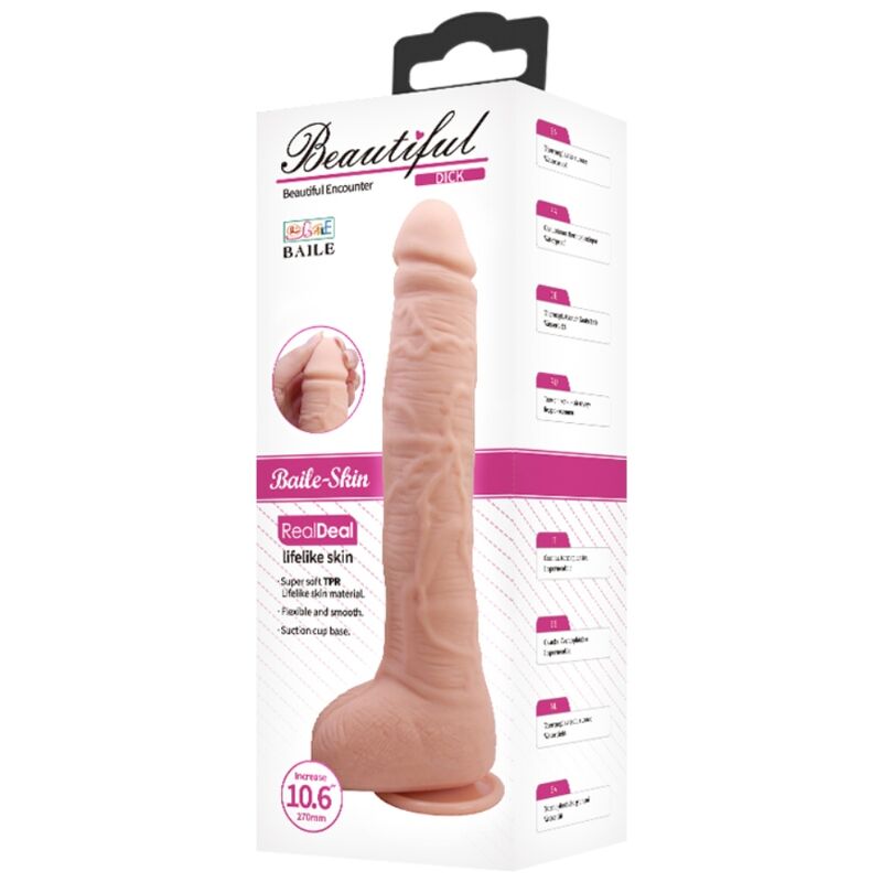 BAILE - FLEXIBLE REALISTIC DILDO - Amore24