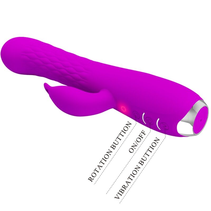 PRETTY LOVE - MOLLY VIBRATOR WITH RECHARGEABLE ROTATION - Amore24