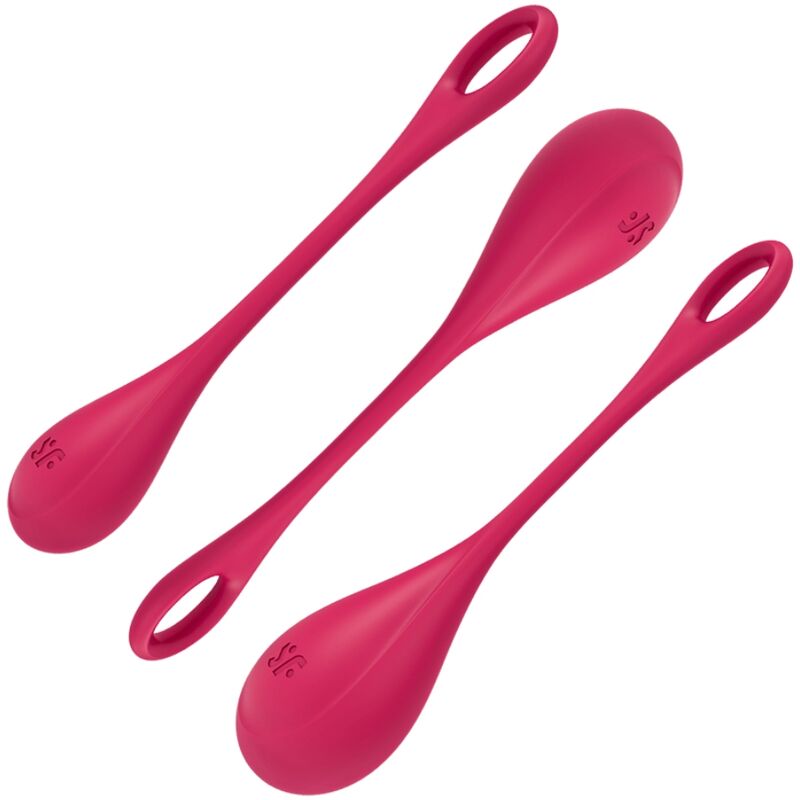 SATISFYER - YONI POWER 1 TRAINING SET RED - Amore24