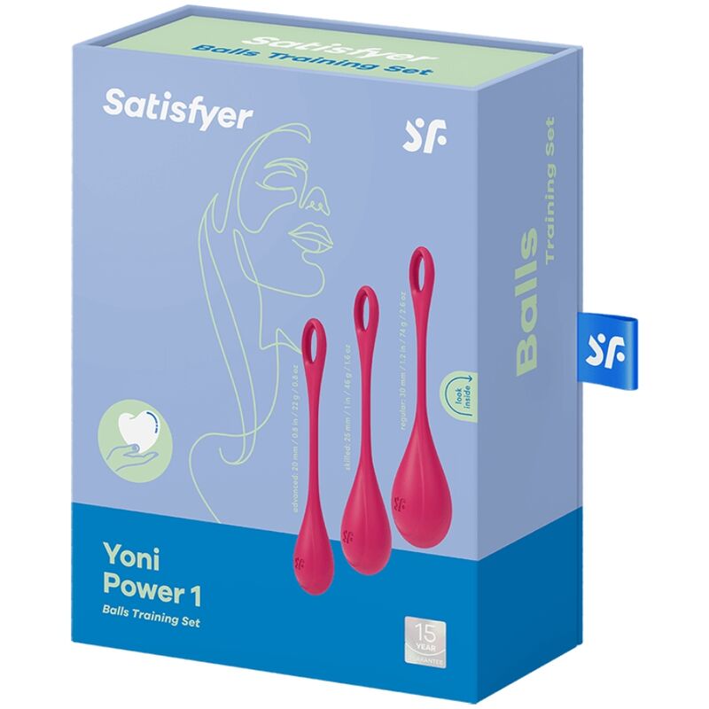 SATISFYER - YONI POWER 1 TRAINING SET RED - Amore24