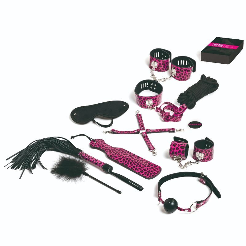 TEASE & PLEASE - SET 13 MAGENTA BONDAGE ACCESSORIES - Amore24