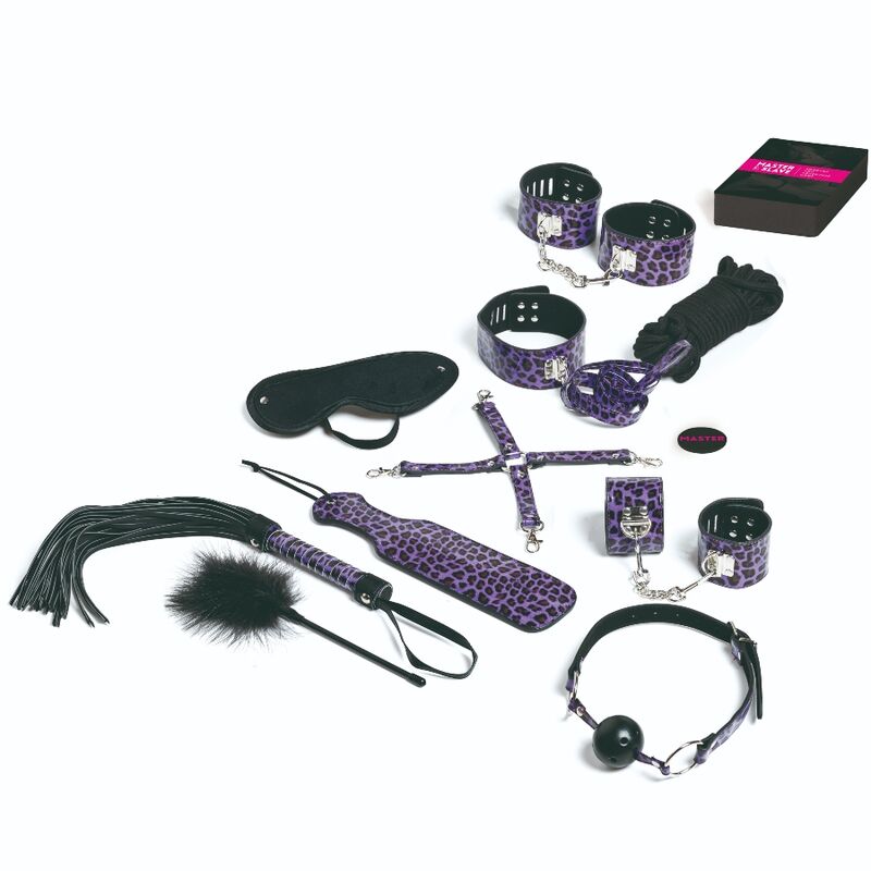 TEASE & PLEASE - SET 13 LILAC BONDAGE ACCESSORIES - Amore24