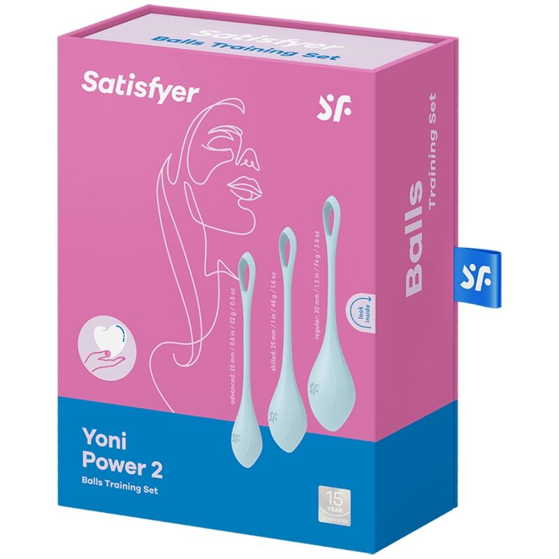 SATISFYER - YONI POWER 2 TRAINING SET BLUE - Amore24