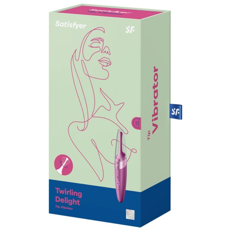 SATISFYER - TWIRLING DELIGHT CLIT TIP VIBRATOR PURPLE - Amore24