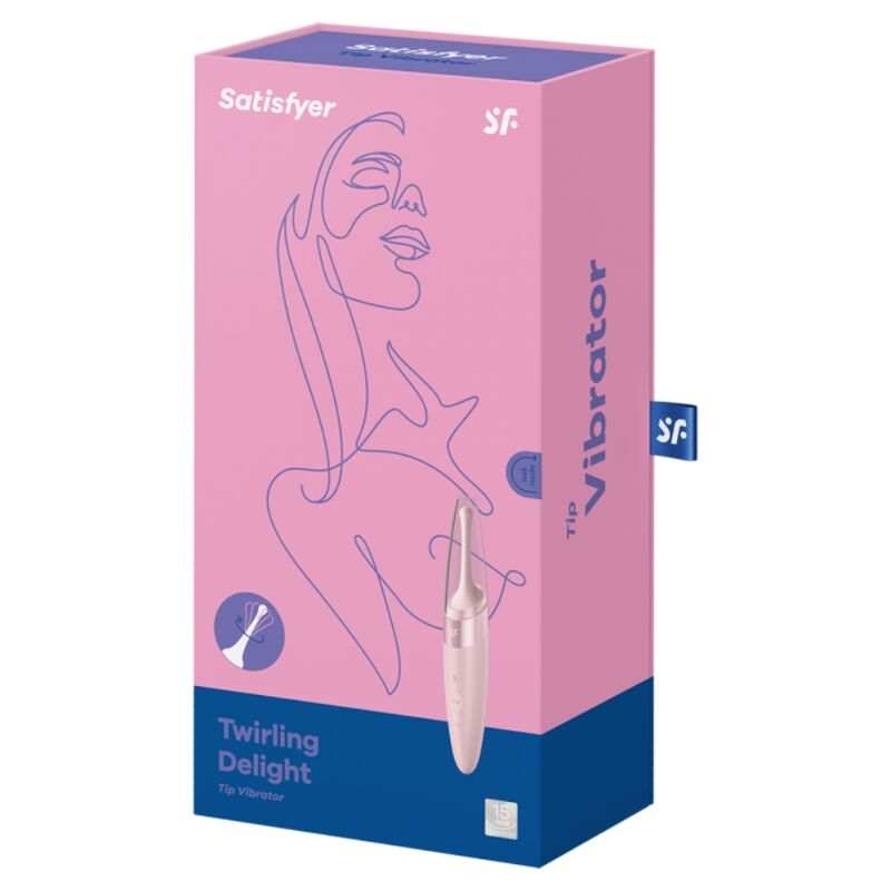 SATISFYER - TWIRLING DELIGHT CLIT TIP VIBRATOR PINK - Amore24
