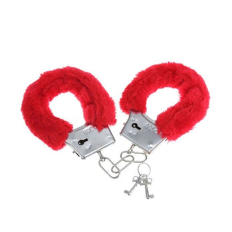 DIABLO PICANTE - PLEASURE FURRY HANDCUFFS RED - Amore24