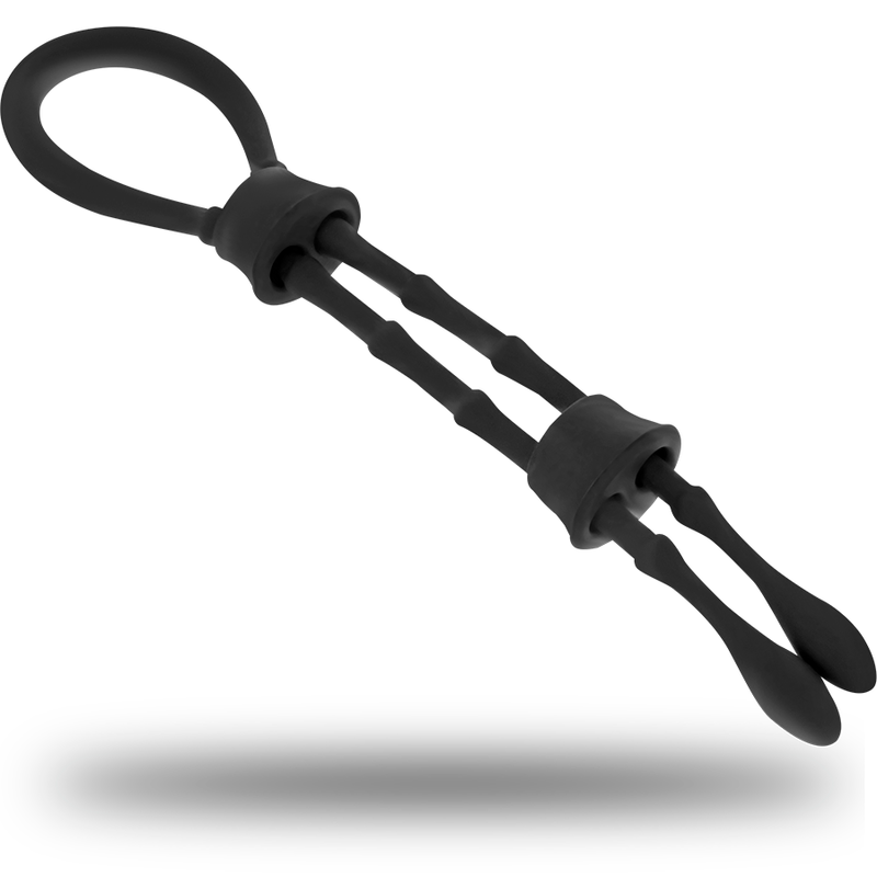 OHMAMA FETISH - SILICONE CORD-COCK AND TESTICLES RING - Amore24