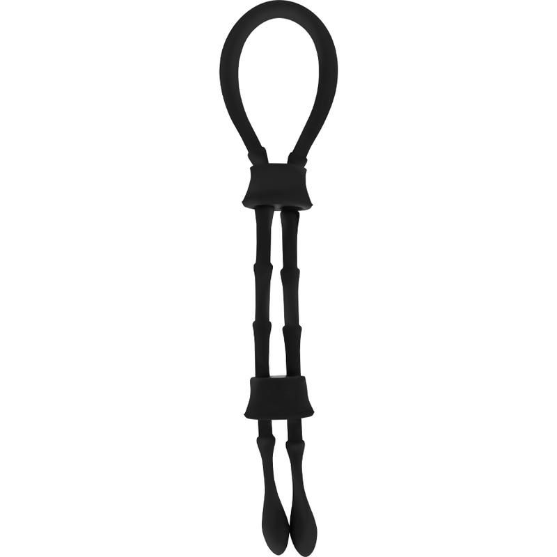 OHMAMA FETISH - SILICONE CORD-COCK AND TESTICLES RING - Amore24