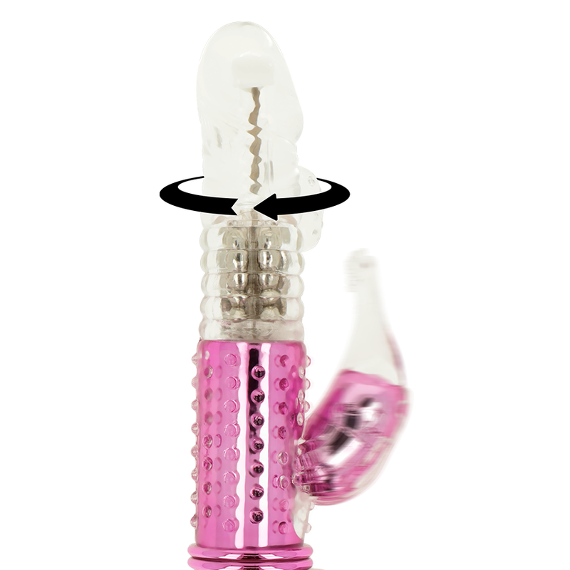 OHMAMA - VIBRATOR WITH ROTATION FUNCTION AND CLITORIS STIMULATOR - Amore24