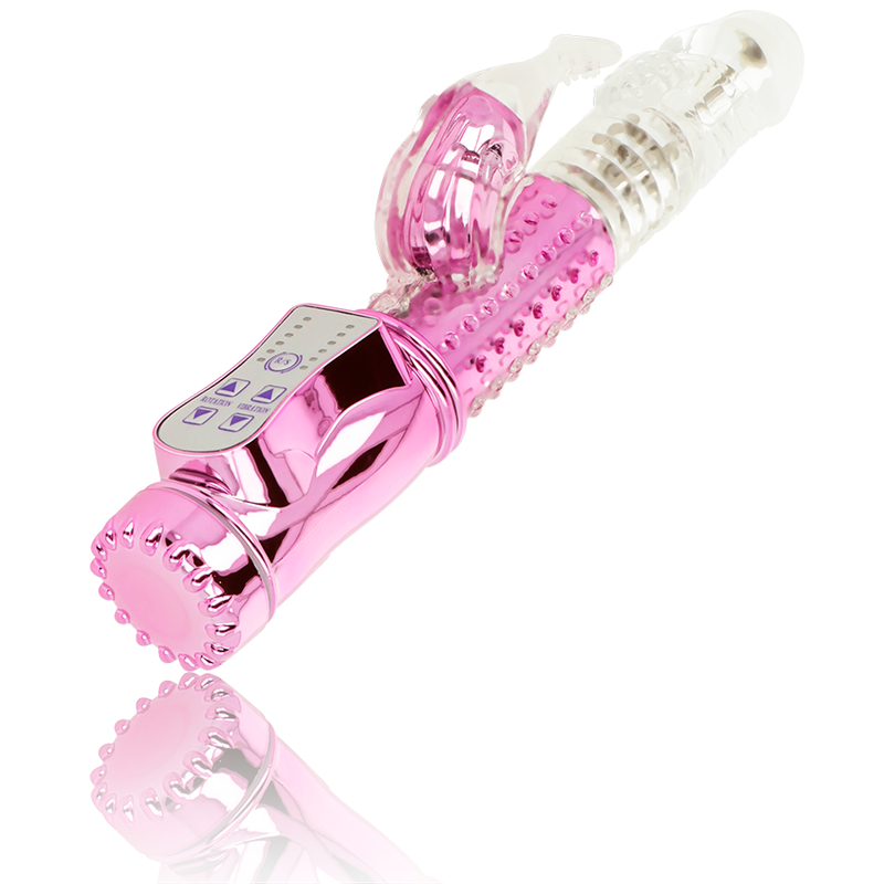 OHMAMA - VIBRATOR WITH ROTATION FUNCTION AND CLITORIS STIMULATOR - Amore24