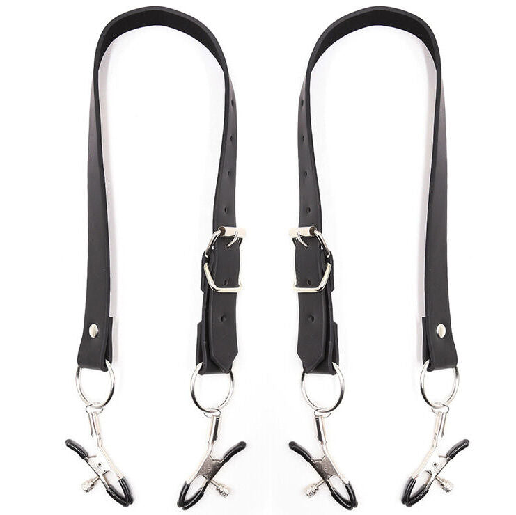 OHMAMA FETISH - CLITORIS CLAMPS WITH LEG STRAPS - Amore24