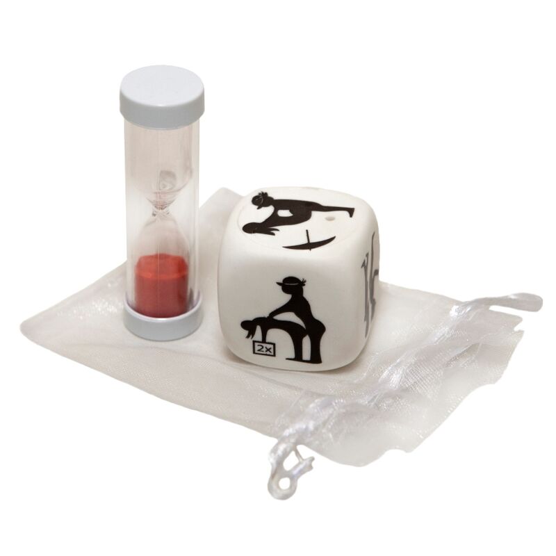 DIABLO PICANTE - DICE GAME OF POSTURE WITH HOURGLASS - Amore24