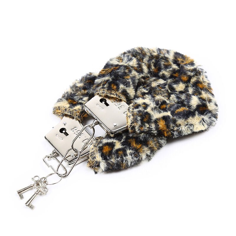 OHMAMA FETISH - VELVETEEN FURLINED METAL WRIST CUFFS - Amore24