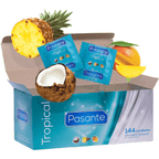 PASANTE - CONDOMS TROPICAL FLAVORS 144 UNITS - Amore24