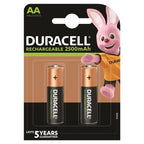 DURACELL - RECHARGEABLE BATTERY HR6 AA 2500mAh 2 UNIT - Amore24