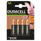 DURACELL - RECHARGEABLE BATTERY HR6 AA 2500mAh 4 UNIT - Amore24