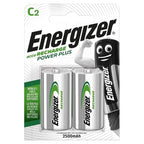 ENERGIZER - POWER PLUS RECHARGEABLE BATTERY HR14 C 2500mAh 2 UNIT - Amore24