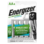 ENERGIZER - EXTREME RECHARGEABLE BATTERY HR6 AA 2300mAh 4 UNIT - Amore24