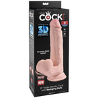 KING COCK - PLUS 3D DILDO SWINGING BALLS 20.3 CM - Amore24