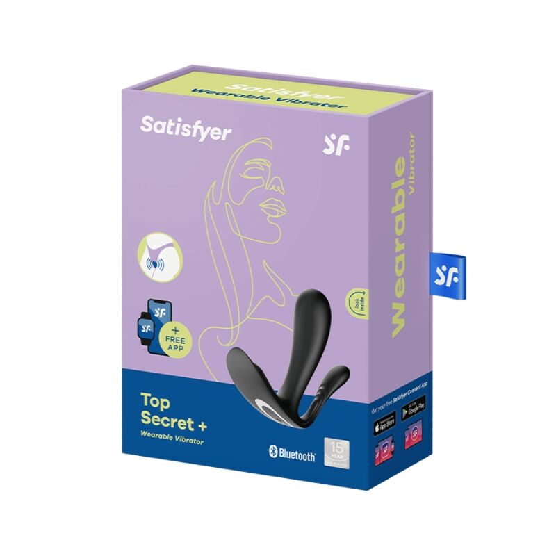 SATISFYER - TOP SECRET + VIBRATOR BLACK - Amore24