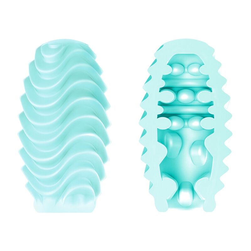 PRETTY LOVE - TURQUOISE DOUBLE SIDED MASTURBATOR EGG - Amore24