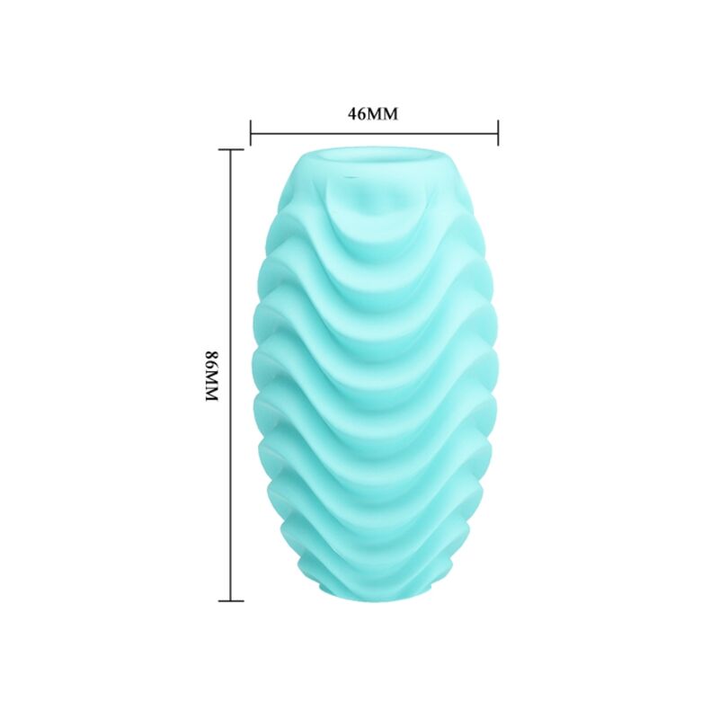 PRETTY LOVE - TURQUOISE DOUBLE SIDED MASTURBATOR EGG - Amore24