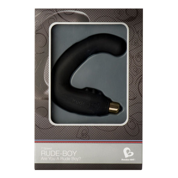ROCKS-OFF - RUDE-BOY MALE G-SPOT MASSAGER 7 V BLACK - Amore24