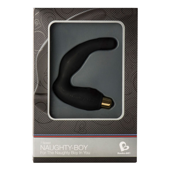 ROCKS-OFF - NAUGHTY-BOY MALE G-SPOT MASSAGER 7 V BLACK - Amore24