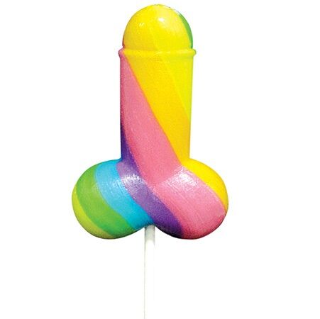 PRIDE - SPENCER & FLEETWOOD RAINBOW COCK LGBT LOLLIPOP - Amore24