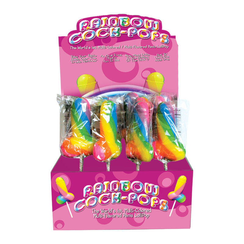 PRIDE - SPENCER & FLEETWOOD RAINBOW COCK LGBT LOLLIPOP - Amore24