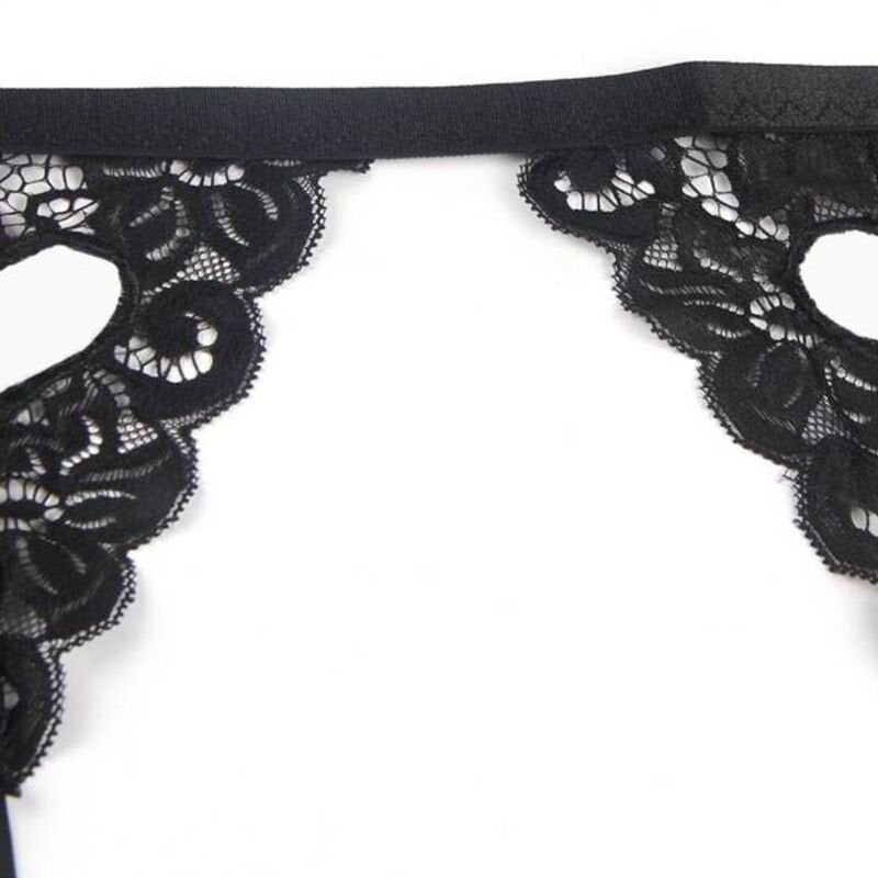 SUBBLIME - SET THREE PIECES SET BRA+ GARTER BELT + THONG L/XL - Amore24