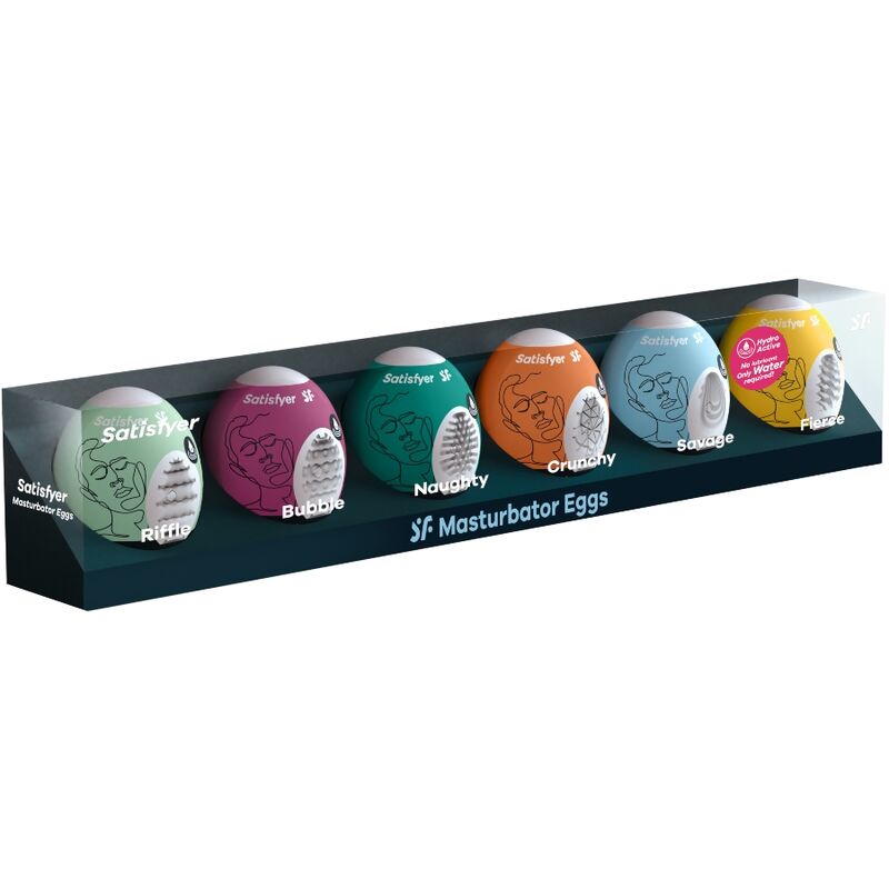 SATISFYER - MASTURBATOR EGGS 6 UNITS SET - Amore24