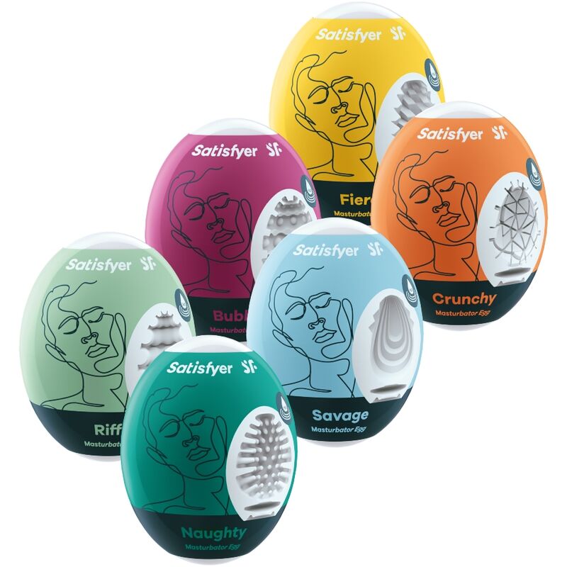 SATISFYER - MASTURBATOR EGGS 6 UNITS SET - Amore24