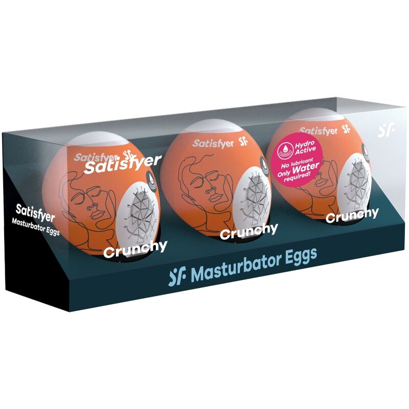 SATISFYER - 3 MASTURBATOR EGGS CRUNCHY - Amore24