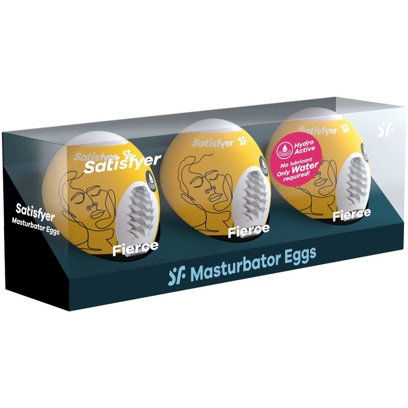SATISFYER - 3 MASTURBATOR EGGS FIERCE - Amore24