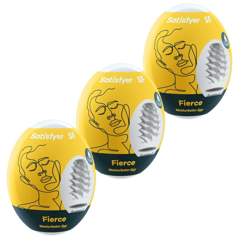 SATISFYER - 3 MASTURBATOR EGGS FIERCE - Amore24